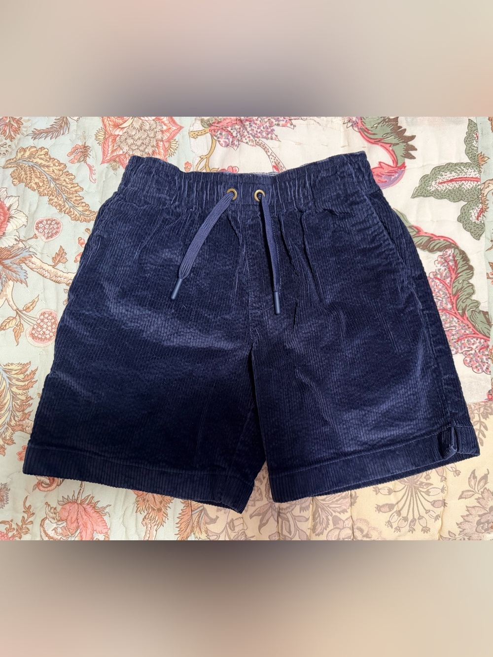 J Crew Crewcuts Navy Corduroy Drawstring Shorts